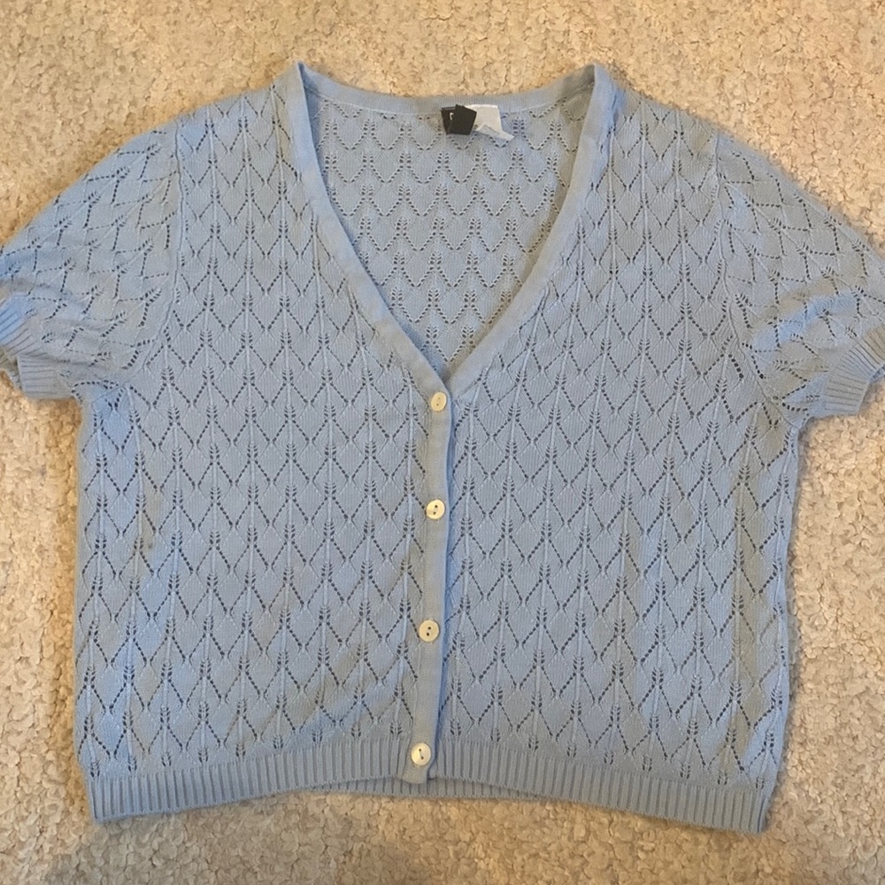 Light Blue Button-up Blouse